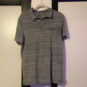 Rock & Republic Heathered Gray Polo Shirt